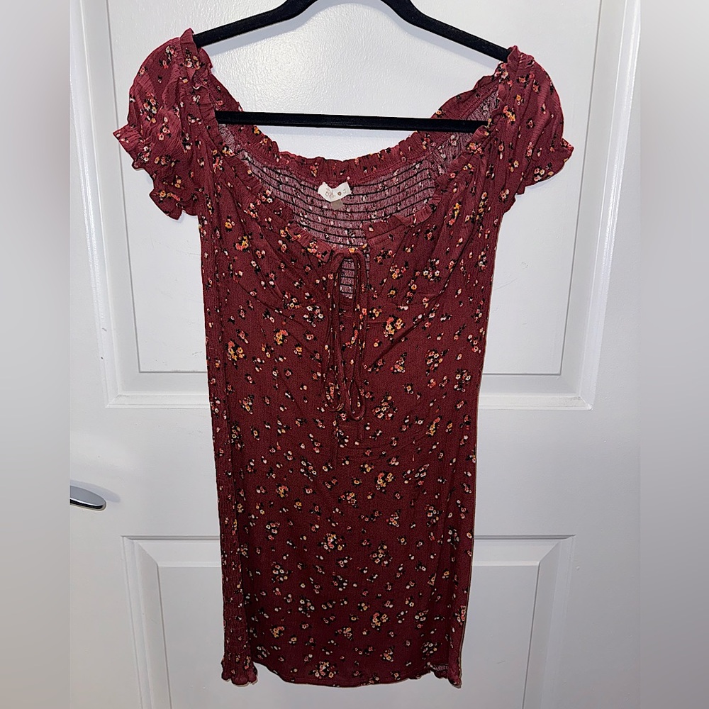 Off the Shoulder Mini Dress, keyhole detail